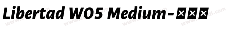 Libertad W05 Medium字体转换